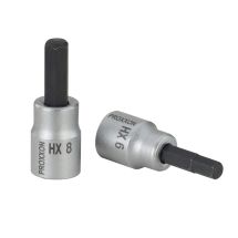 Hylsy 3/8" Kuusiokolohylsyt, 50 mm