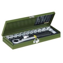 Hylsysarja pitkille pulteille 13-27 mm 14-osaa 1/2"