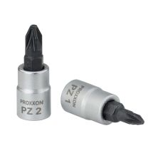 Hylsy 1/4" Pozidriv-bit, ruuvitalttahylsyt, 33 mm