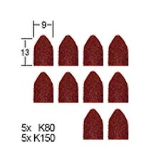 Proxxon Hiomahuppu, Ø 9 mm, Karkeus 80 sekä 150, 10 kpl.