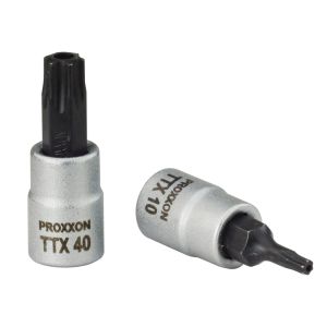 Hylsy 1/4" Turva-torx, TTX-ruuvitalttahylsyt, 33 mm (keskiöreiällä)