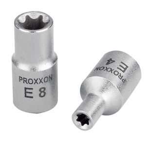 Hylsy 1/4" E-torx, Naaraspuoliset TX-hylsyt (TTX)