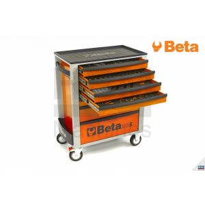 Beta C24S 7-tasoinen työkaluvaunu 159 osaa, Harmaa