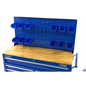 HBM sininen takaseinä 117 cm työkaluvaunuun