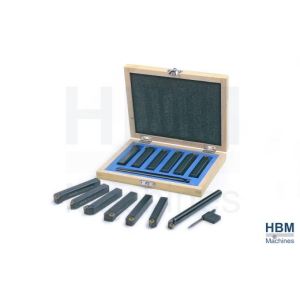 7-osainen HBM sorvinteräsarja 16x16 mm pitimin