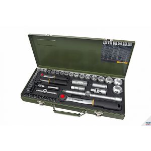 Proxxon 56-osainen 1/4" ja 1/2" hylsysarja